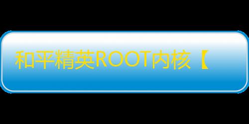 和平精英ROOT内核【泡泡龙】外挂